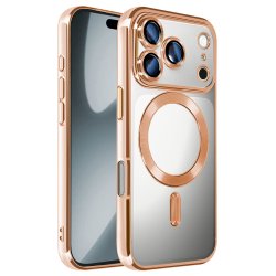 Custodia COOL per iPhone 17 Pro / 18 Pro con Bordo D'Oro Magnetico