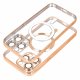 Carcasa COOL para iPhone 17 Pro / 18 Pro Magnética Borde Dorado