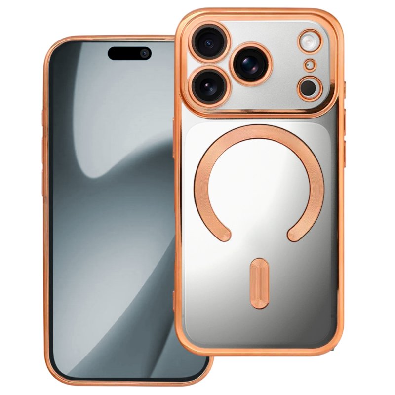 Capa COOL para iPhone 17 Pro / 18 Pro Magnética Borde Dourado