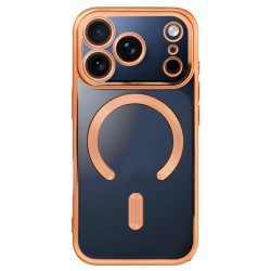 Carcasa COOL para iPhone 17 Pro / 18 Pro Magnética Borde Dorado