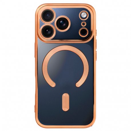 Capa COOL para iPhone 17 Pro Max / 18 Pro Max Magnética Borde Dourado
