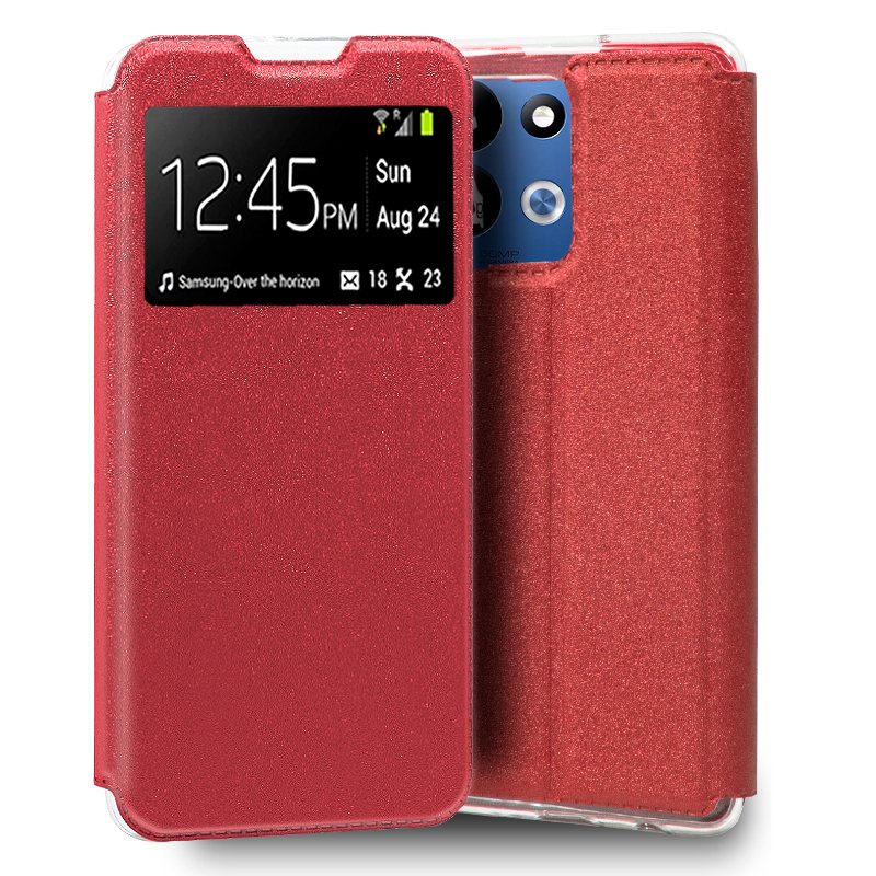 Funda COOL Flip Cover para Xiaomi Redmi 17 Liso Rojo
