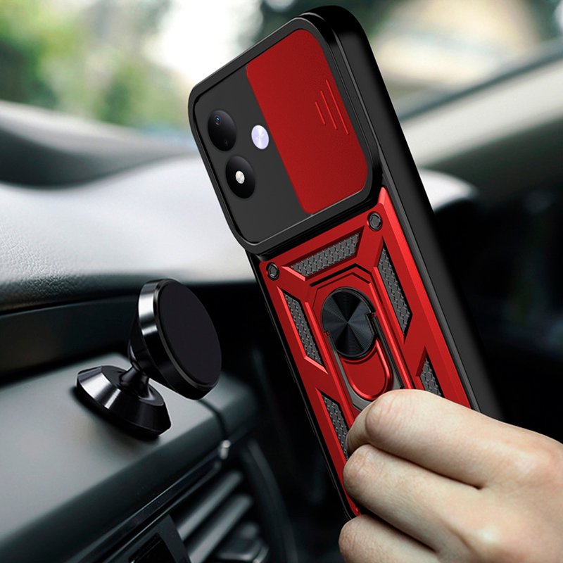 Carcasa COOL para Xiaomi Redmi Note 17 5G Hard Ring Rojo