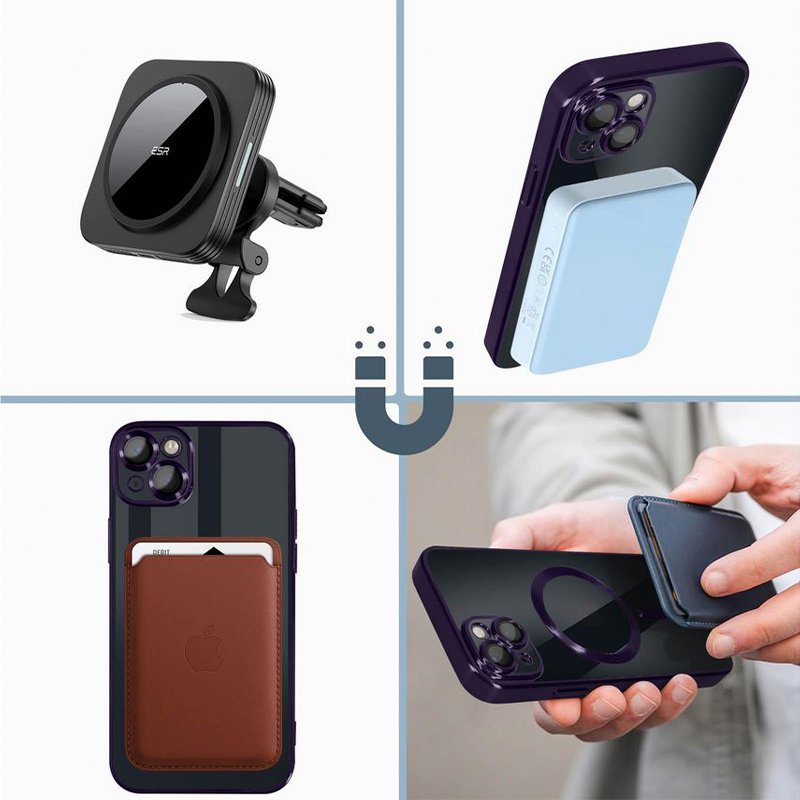 Capa COOL para Samsung S741 Galaxy S26 FE Magnética Borde Rosa