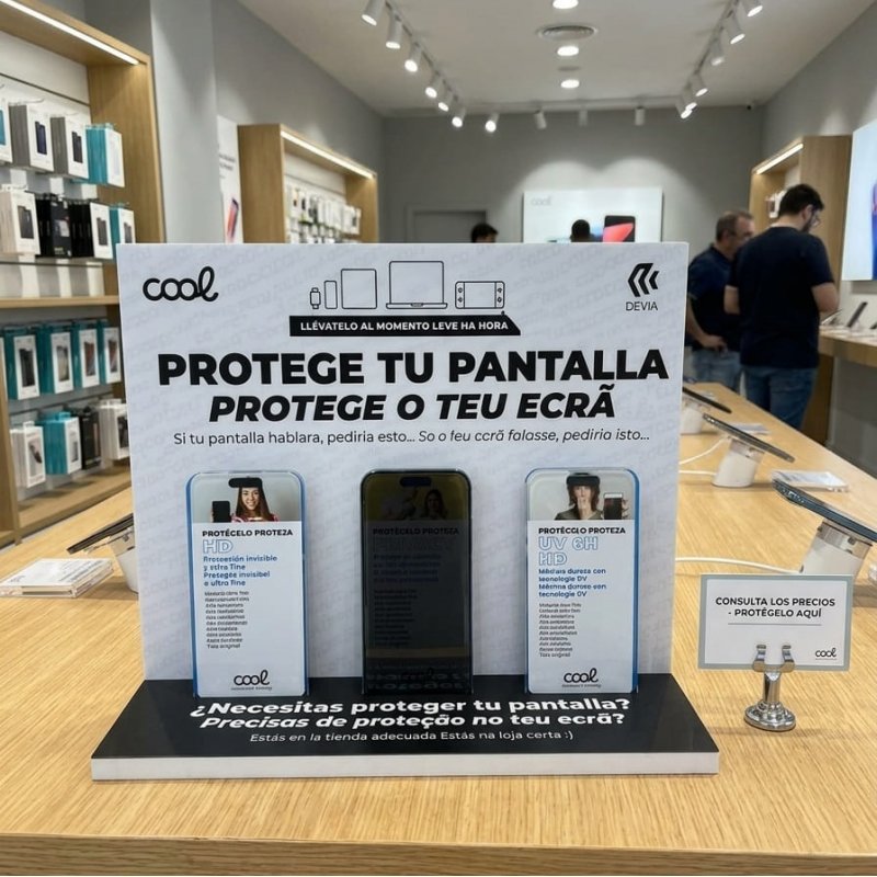 COOL Screen Protector Display Stand + 3 Dummy Units