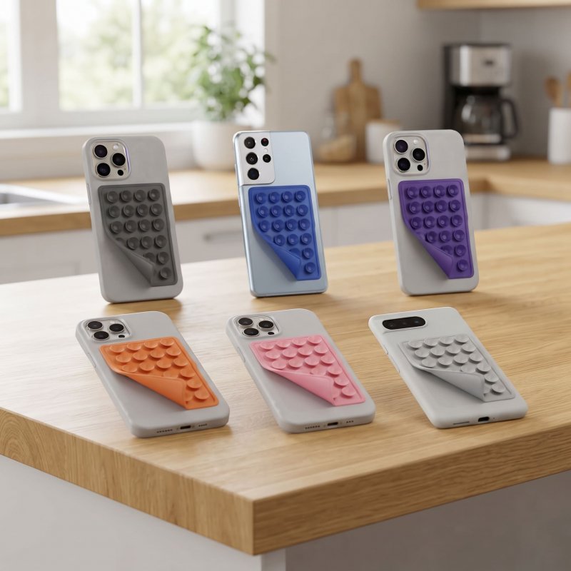 Ventosa Universal Silicona para Smartphone (Violeta)