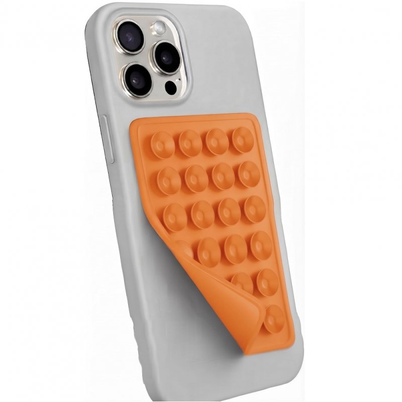 Ventosa Universal Silicona para Smartphone (Naranja)