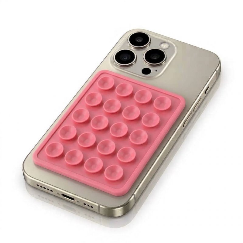 Ventosa Universal Silicona para Smartphone (Rosa)