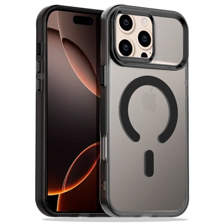 Custodia COOL per iPhone 16 Pro Max Colorful Magnetico Nero