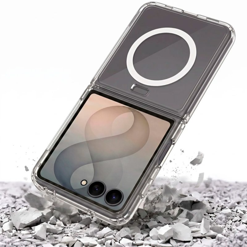 Carcasa COOL para Samsung F776 Galaxy Z Flip 8 Magnética Transparente