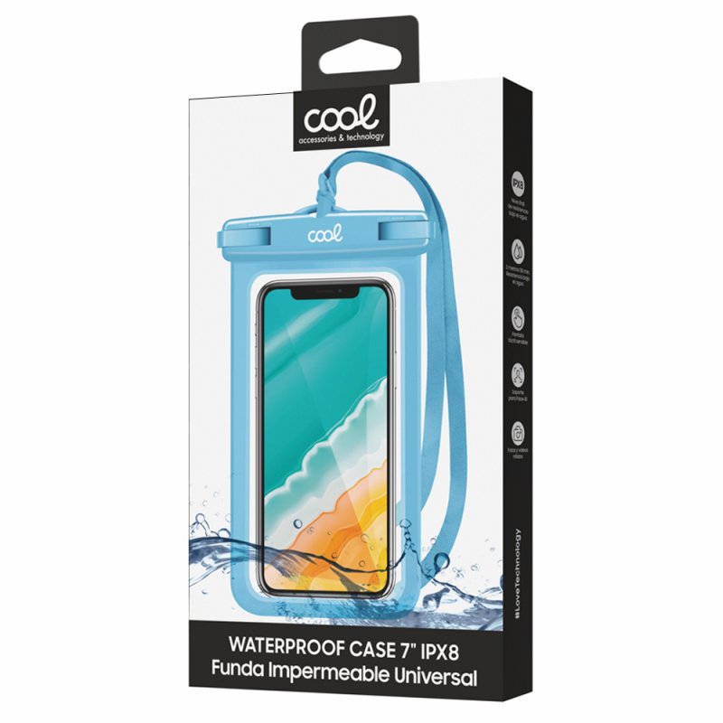 Funda Impermeable Universal Waterproof IPX8 Azul