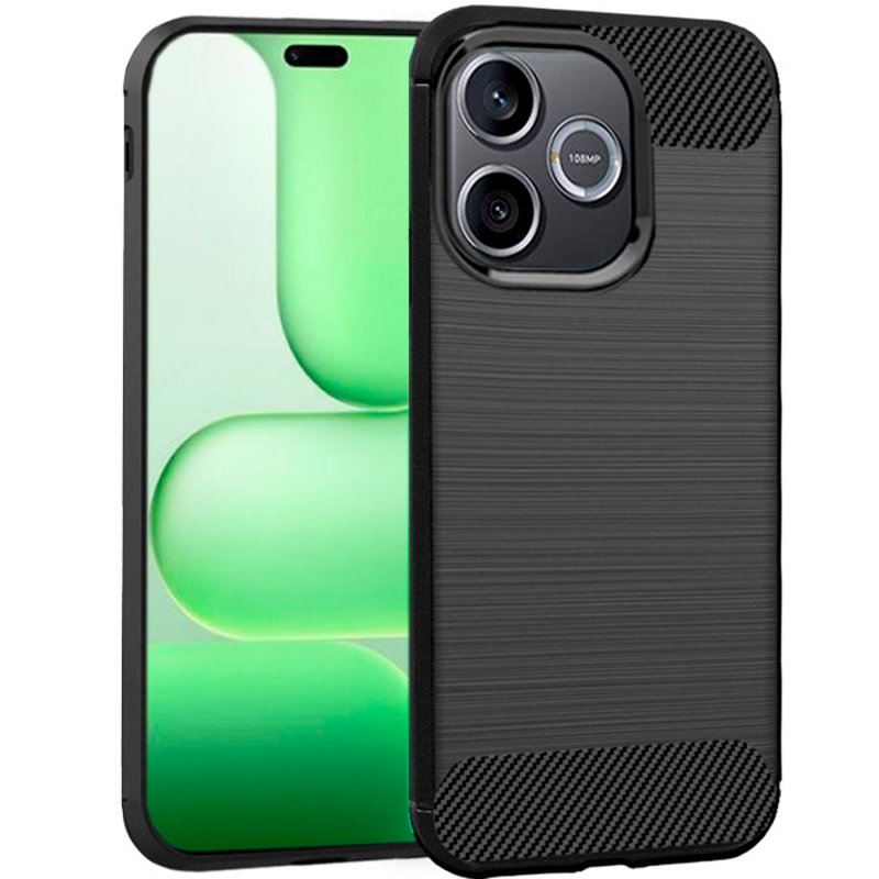 Custodia COOL per Honor 600 Lite Carbone Nero